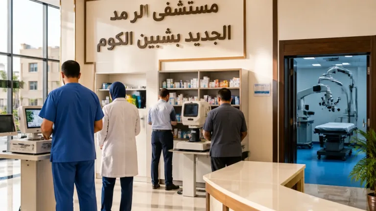 محافظ المنوفية يتفقد مبنى مستشفى الرمد الجديد ويعِد بدعم شامل لتطوير الخدمات الطبية