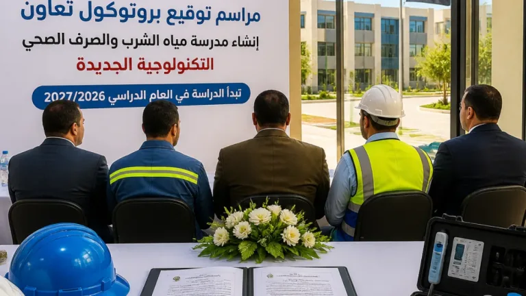 إطلاق مدرسة لتكنولوجيا مياه الشرب والصرف الصحي في سوهاج لدعم التعليم الفني وسوق العمل