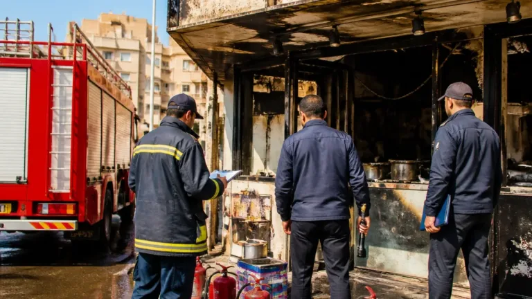 محافظ القليوبية يأمر بفحص شامل لتراخيص المحال والتأكد من اشتراطات الحماية المدنية بعد حريق بنها