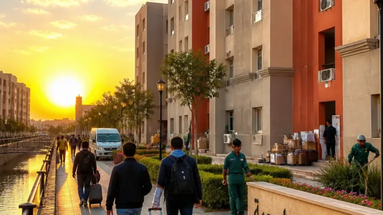 رئيس جامعة قناة السويس يتفقد المدن الجامعية ويتابع تسكين الطلاب مع انطلاق العام الدراسي