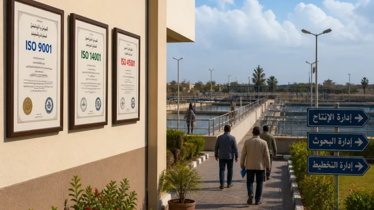 شركة مياه دمياط تجدد شهادات الأيزو وتوسع نطاق تطبيق نظم الجودة للمرة الخامسة عشرة