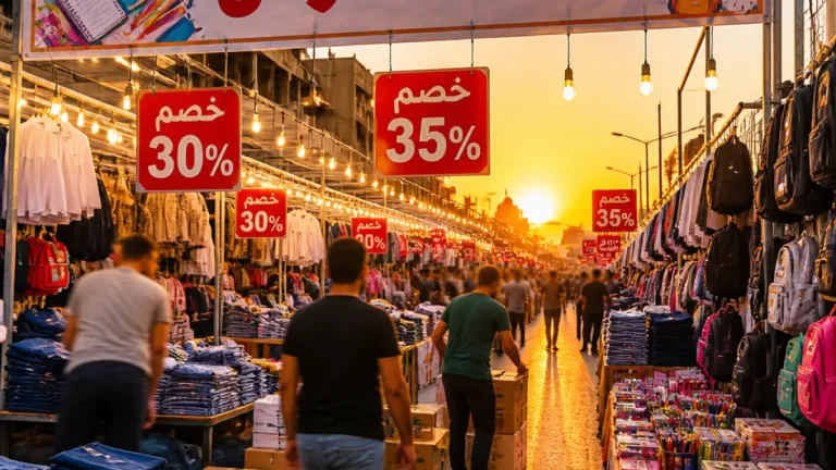 معرض "أهلا مدارس" بالمنصورة يبدأ تجهيزاته لتوفير مستلزمات العام الدراسي بتخفيضات 30-35%