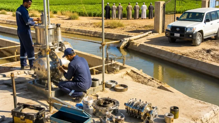 محافظ أسوان يوجه بإصلاح عاجل لطلمبة الري الرئيسية في بشاير الخير لحماية المحاصيل