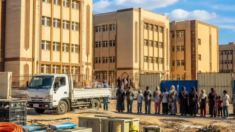 محافظ القليوبية يأمر بسرعة توصيل المرافق لأربع مدارس جديدة بالخانكة قبل العام الدراسي