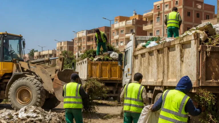 محافظ الجيزة يأمر برفع مخلفات الرتش فورًا في شوارع ترعة المريوطية وكعبيش بالهرم