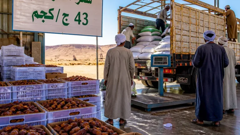 بدء استقبال محصول التمور بالوادي الجديد وسعر استرشادي مبدئي 43 جنيهًا للكيلو