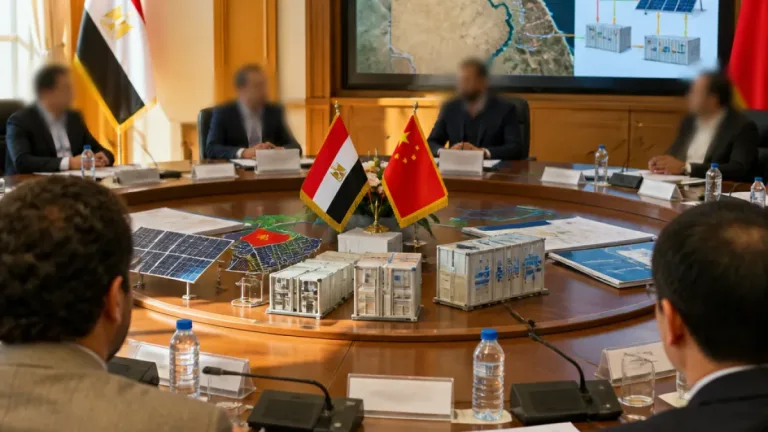 محافظة الوادي الجديد تتباحث مع شركة صينية حول فرص استثمارية في الطاقة المتجددة