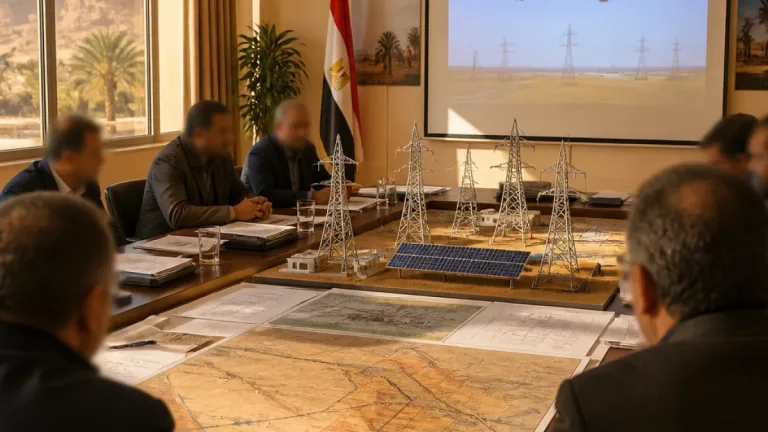 محافظة الوادي الجديد تبحث ربط مركز الفرافرة بالشبكة القومية للكهرباء لتعزيز التنمية