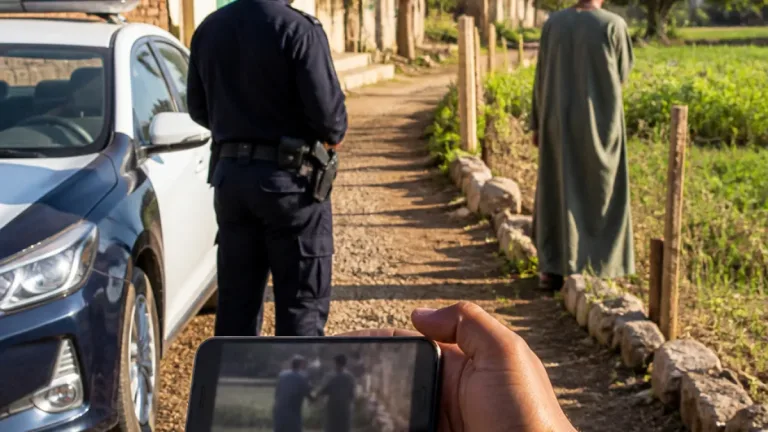 فيديو اعتداء على سيدة بأشمون يتحول إلى ضبط المتهم والقبض على مزارع بعد نزاع حدودي