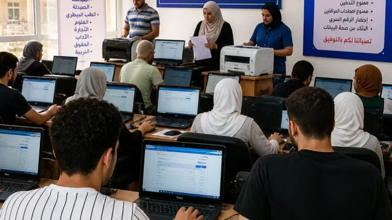 جامعة طنطا تتابع استقبال طلاب المرحلة الثانية للتنسيق الإلكتروني وسط تجهيزات ومكاتب مساندة