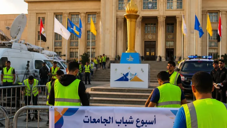 دمياط تستعد لاستقبال شعلة أسبوع شباب الجامعات والمعاهد العليا وتعرض مشروعاتها القومية