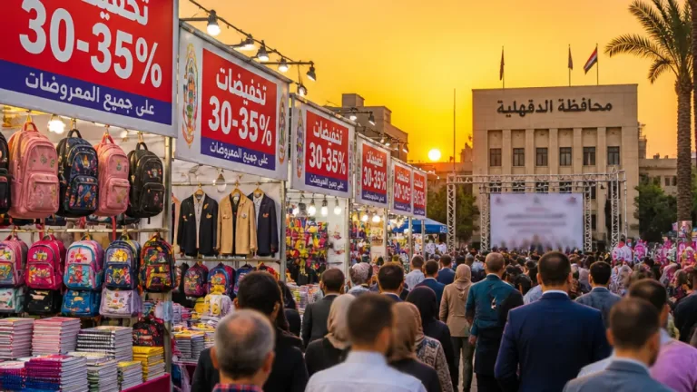 محافظ الدقهلية يفتتح معرض «أهلا مدارس» بالمنصورة لتخفيف أعباء المصروفات على الأسر