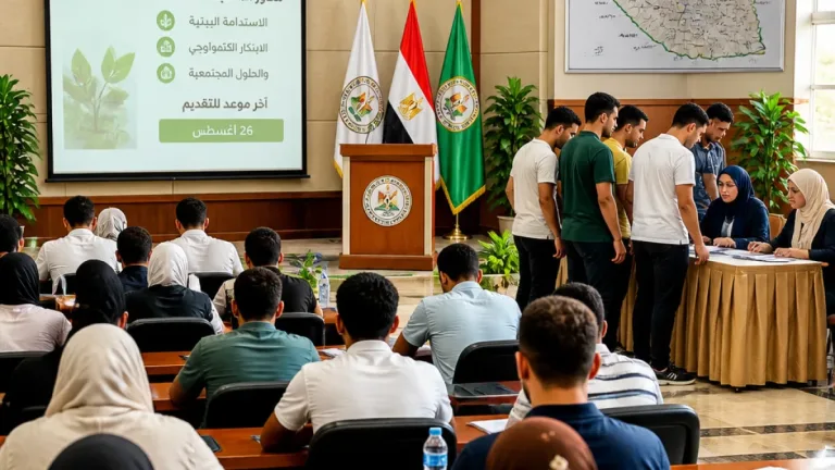 نائب محافظ بني سويف يترأس ندوة توعوية للمبادرة الوطنية للمشروعات الخضراء الذكية