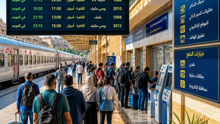 هيئة السكة الحديد تعلن جداول تشغيل القاهرة–أسوان وتوسّع خيارات الحجز والدفع