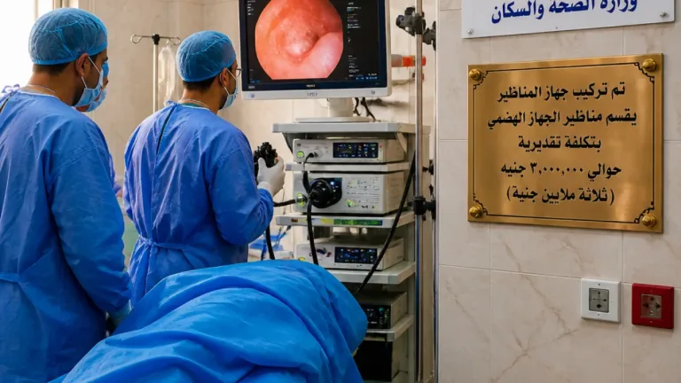 تشغيل أحدث جهاز مناظير بالجهاز الهضمي بمستشفى الزقازيق يعزّز قدرات العلاج المحلي
