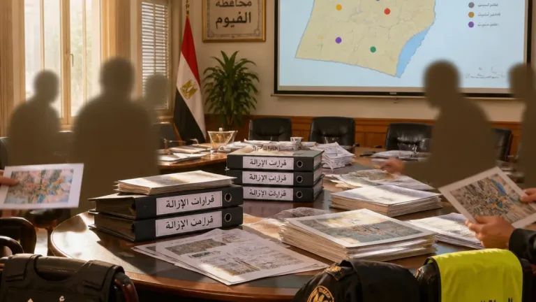 الفيوم تستعد لإطلاق الموجة الثلاثين لإزالة التعديات مع تشديد على الحسم القانوني