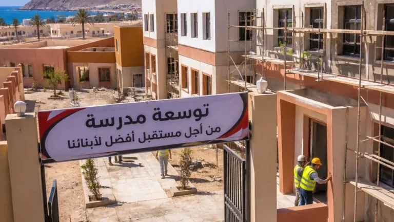 محافظ جنوب سيناء يتفقد توسعات مدرسة جيل أكتوبر بشرم الشيخ استعداداً لتشغيل المرحلة الإعدادية