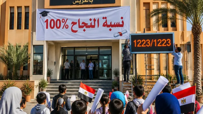 شمال سيناء تعلن نجاح جميع طلاب الدور الثاني للشهادة الإعدادية بنسبة 100%