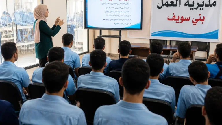 مديرية عمل بني سويف تعقد أول ندوة مترجمة بلغة الإشارة للعاملين من ذوي الإعاقة السمعية