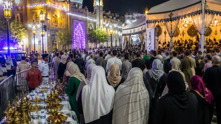 المئات يحيون الليلة الختامية لمولد جلال الدين السيوطي في منطقة القيسارية بأسيوط