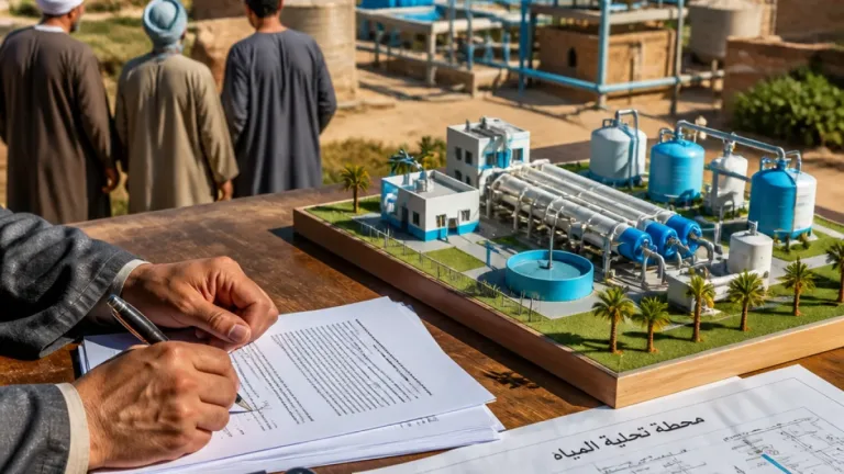 اتفاقية لإنشاء محطة تحلية ومياه شرب في سمالوط بمحافظة المنيا