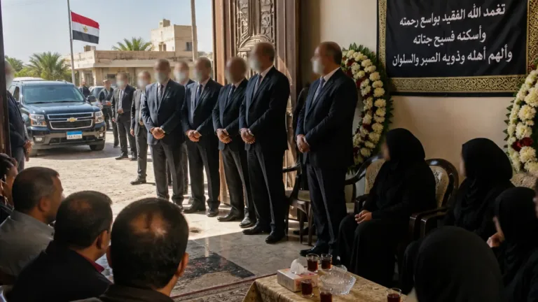 محافظ الشرقية يشارك محافظ الإسماعيلية عزاء أسر ضحايا حادث تصادم «الدواويس» في بحر البقر