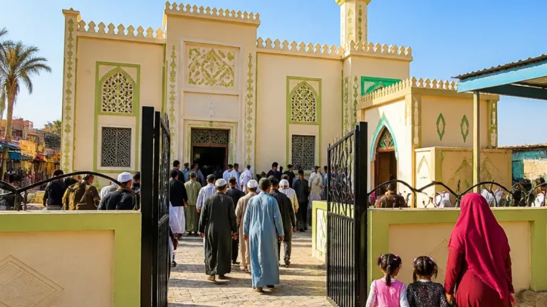 افتتاح مسجد أبو العمران بعد إحلاله وتجديده ليخدم أهالي قرية بهدال بالمنيا
