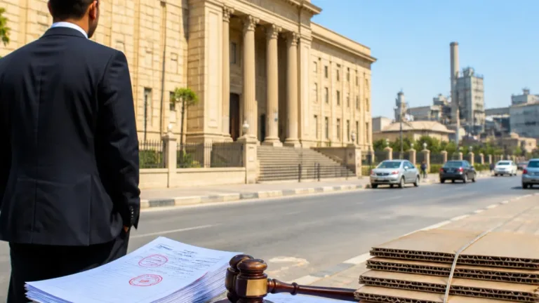 سنتان حبس لمتّهم عضو مجلس إدارة مصنع كرتون بالإسكندرية وتغريمه ومطالبته بمبلغ 5.268 مليون جنيه