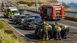 Accidente en la Autovía Marítima deja dos heridos en Las Palmas de Gran Canaria