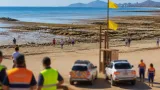 Cartagena mantiene la precaución en playas tras retracción del mar y ondeo de bandera amarilla