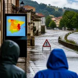 Una masa de aire polar provoca un marcado cambio de tiempo con lluvias y descenso de temperaturas