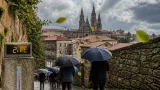 Santiago de Compostela: jornada con nubes, lluvia débil y descenso de temperaturas