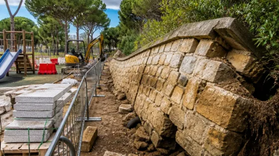 Algeciras invertirá 452.653 € para sustituir el muro del parque María Cristina tras los temporales