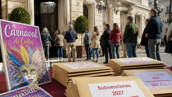 Cádiz aumenta un 17% las subvenciones para actividades del Carnaval y fiestas de 2027