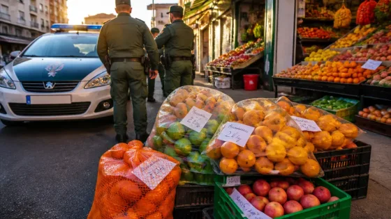 Cinco investigados en Badajoz por sustracción de 1.500 kg de fruta en una explotación