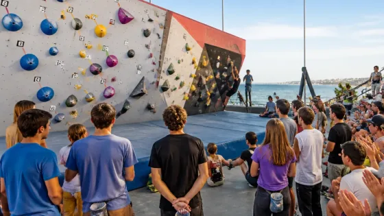 GRAVITEO convierte a A Coruña en escaparate del boulder juvenil en su primera jornada