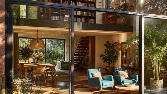 Interior luminoso y tres ambientes: así es el salón de Nuria Roca en Pozuelo de Alarcón