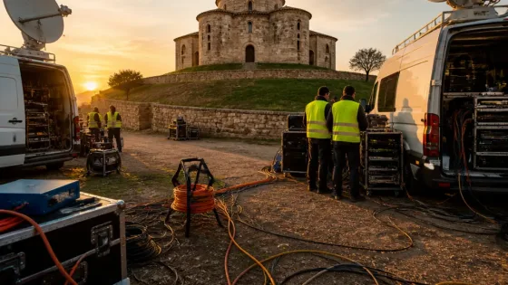 La NASA instala su retransmisión del eclipse en Villalibado, en la provincia de Burgos
