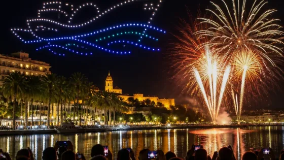 Málaga inaugura la Feria 2026 con drones y un castillo piromusical: horarios y cómo seguirlo en directo