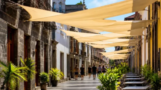 Santa Cruz de Tenerife encarga proyecto para crear sombra desmontable en la calle Castillo