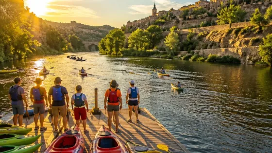 Toledo recupera las piraguas en el Tajo tras veinte años con nuevo embarcadero
