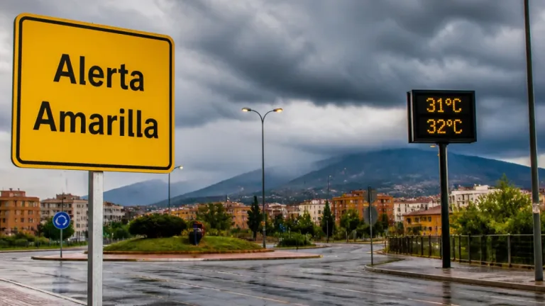 Alerta amarilla por tormentas y descenso térmico en Teruel: recomendaciones para hoy y el fin de semana