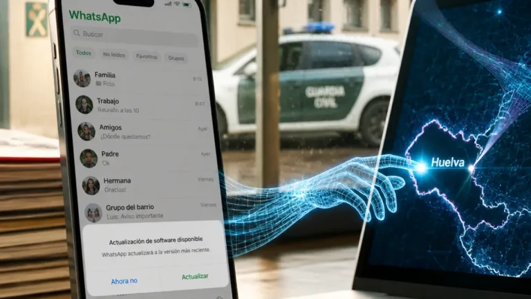 Alerta en Huelva por unas 50 estafas 'zero‑click' en WhatsApp dirigidas a usuarios de iPhone