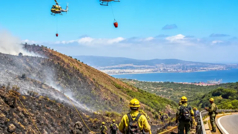 Algeciras: controlada y extinguida la reactivación del incendio en Las Pantallas