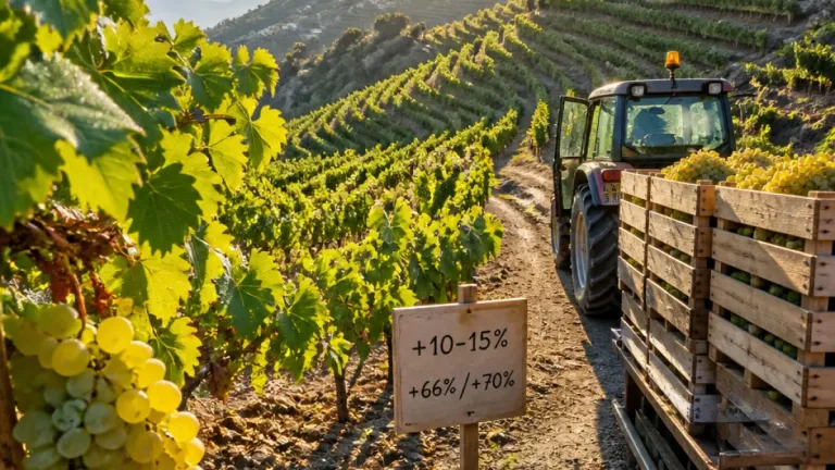 Almería prevé una vendimia con más kilos y uva de alta calidad en la Alpujarra