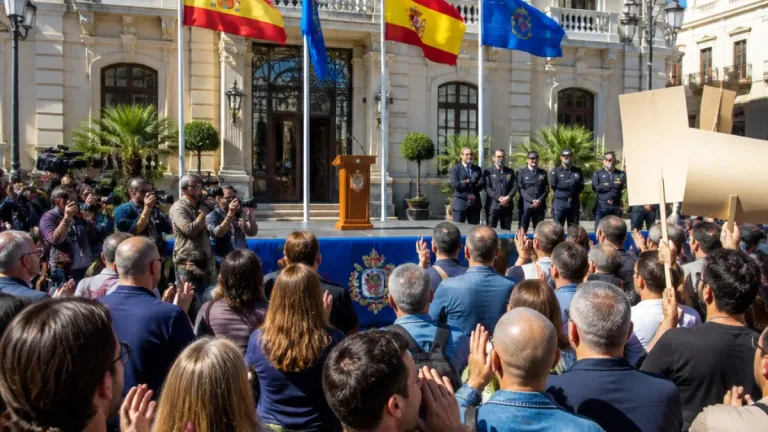 Aplausos y abucheos en Melilla: Saiz defiende la respuesta del Gobierno ante la crisis migratoria