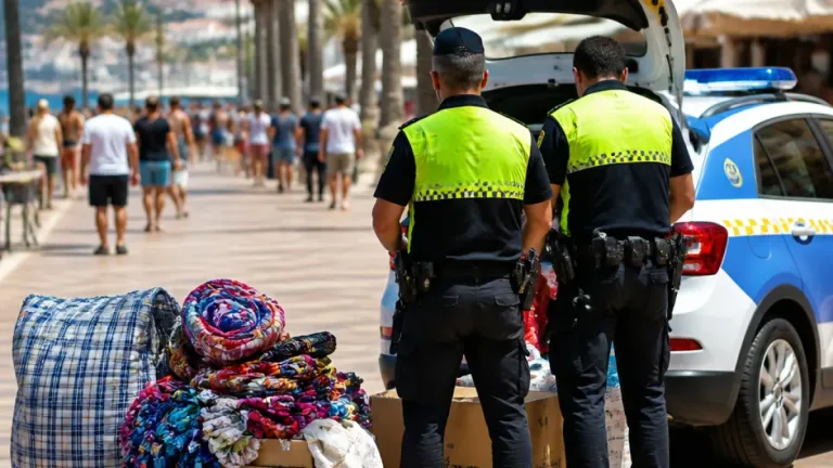 Arona refuerza los controles contra el 'top manta' y tramita 27 sanciones en una jornada