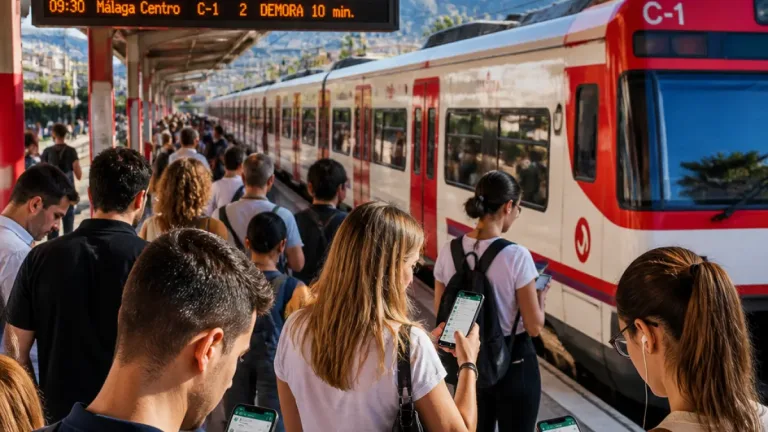Averías en Cercanías alteran servicios entre Málaga Centro y Fuengirola durante la mañana