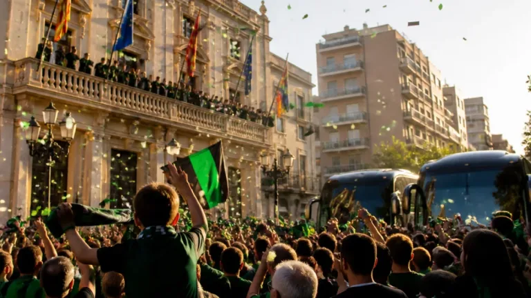 Badalona rinde homenaje multitudinario a la Penya tras la conquista de la Supercopa
