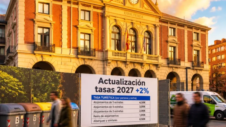 Barakaldo propone una actualización del 2% en tasas y estudia implantar la tasa turística